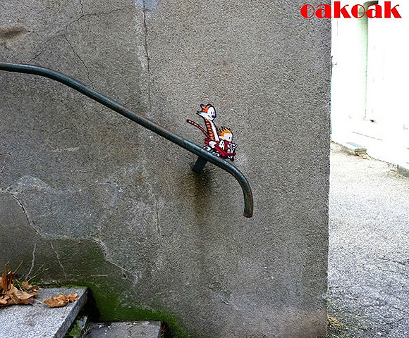 Artes de rua super criativas por OakoAk